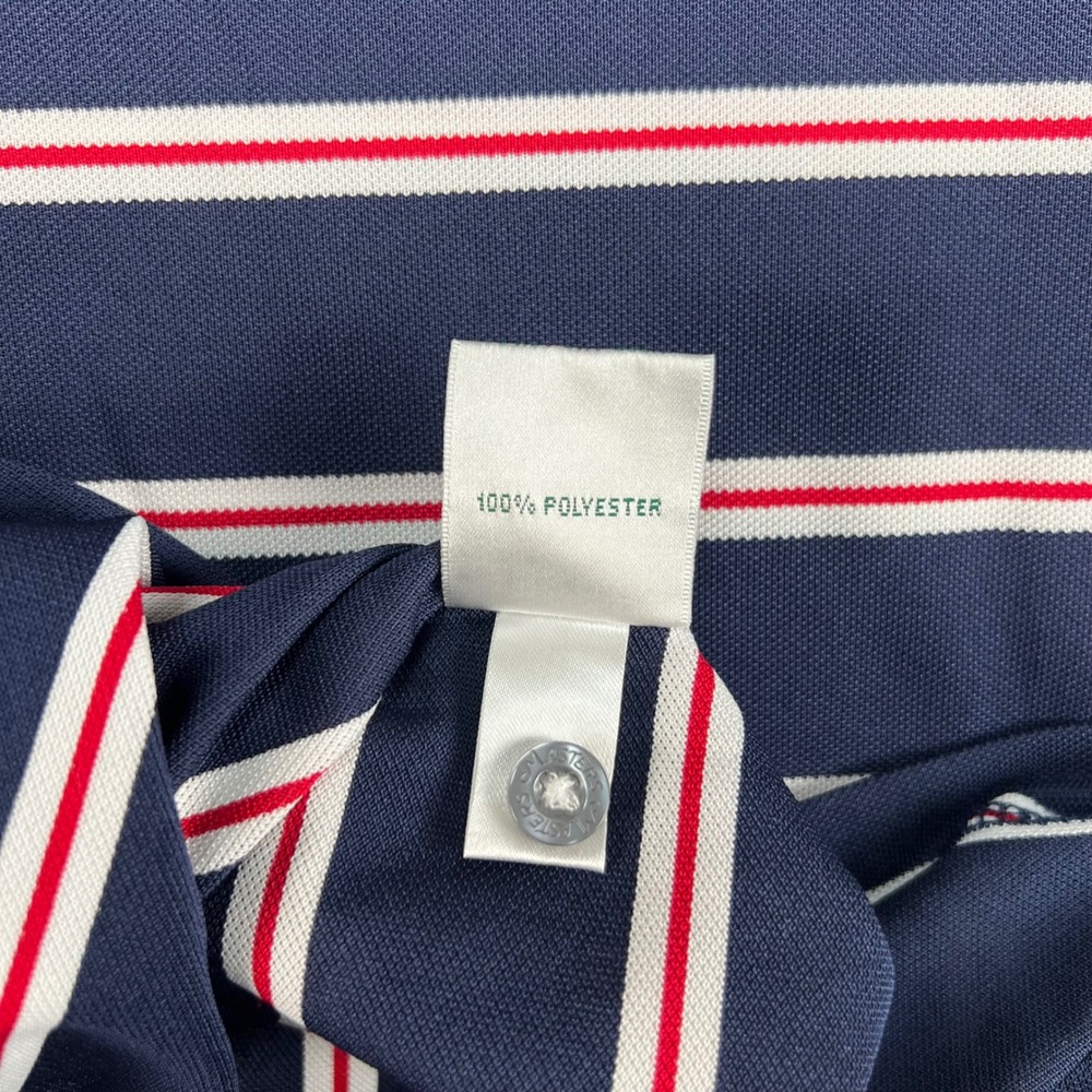 Masters Tech Mens Navy Blue Striped Performance G… - image 4